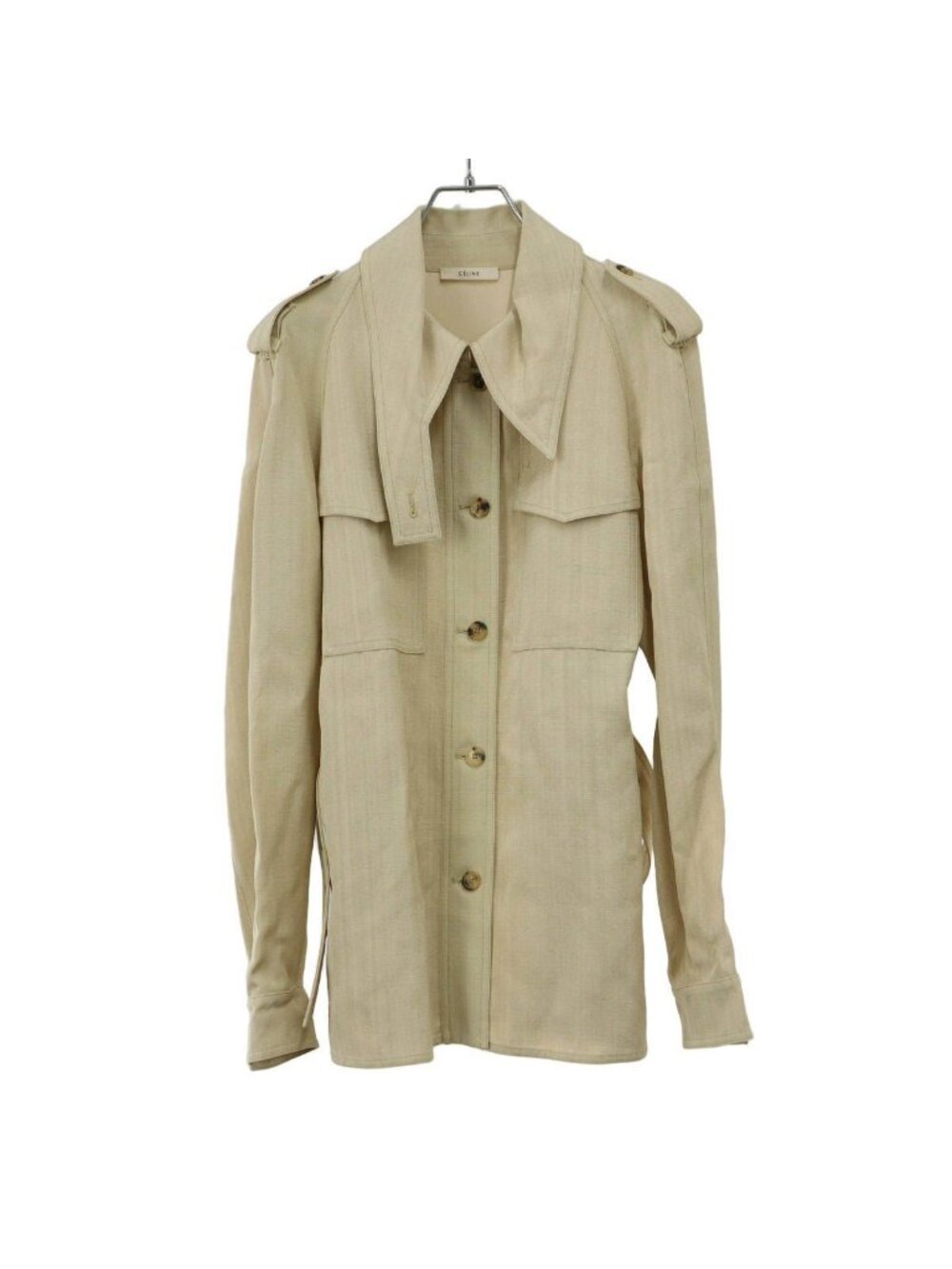 Celine by Phoebe Philo Short Trench Jacket 2 Beige 40
